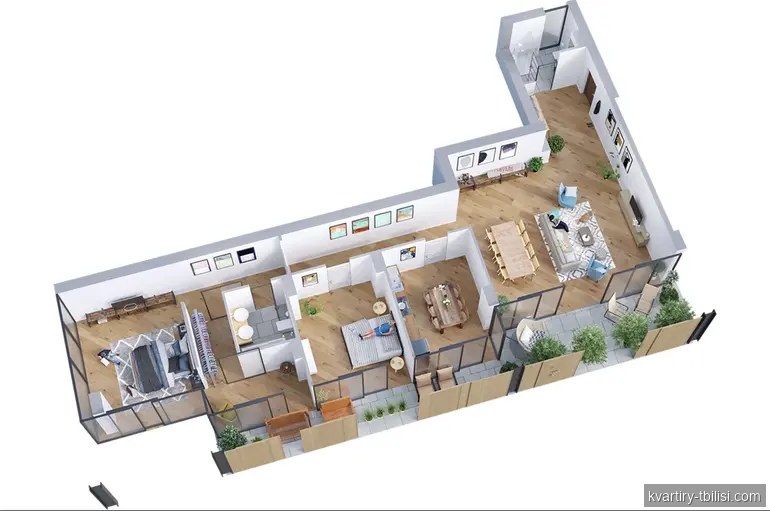 Четырёхкомнатная квартира в Ваке — 850 000 USD | Tbilisi Homes