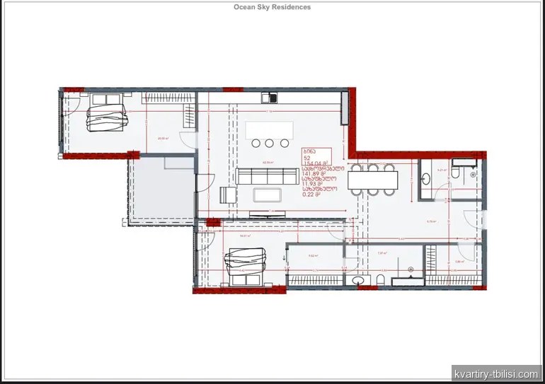 Четырёхкомнатная квартира в Ваке — 652 000 USD | Tbilisi Homes