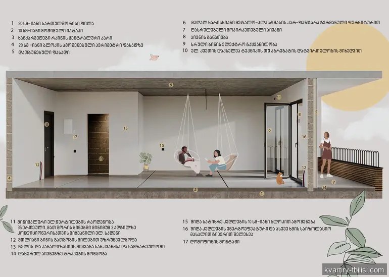 4-bedroom Apartment for sale in Vazisubani, Tbilisi, 134.6 sqm, floor 6/12 — 162 000 USD | Tbilisi Homes