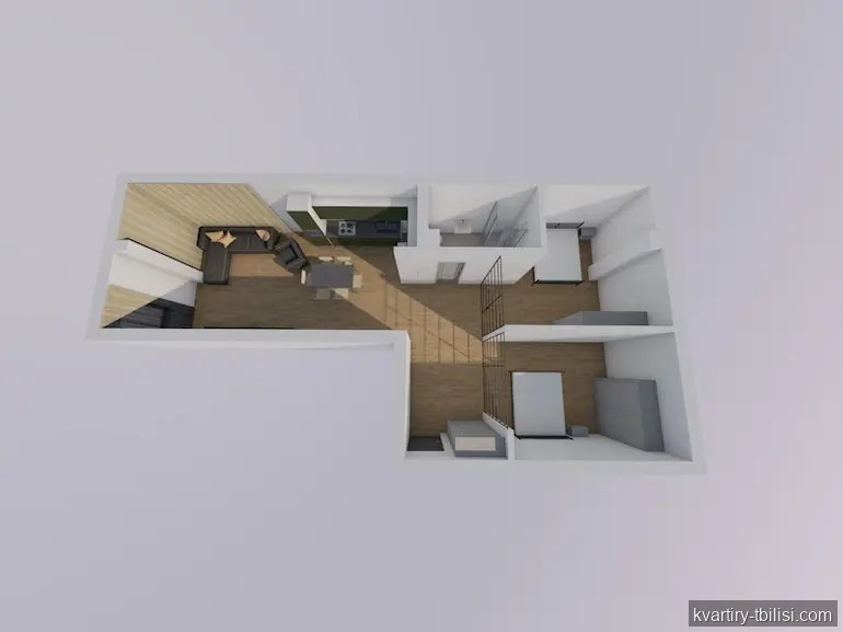Трёхкомнатная квартира на Сабуртало — 77 009 USD | Tbilisi Homes