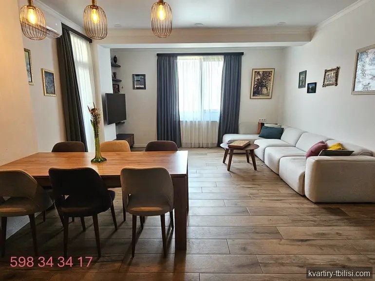 3-bedroom Apartment for sale in Saburtalo, Tbilisi, 96 sqm, floor 14/20 — 220 000 USD | Tbilisi Homes