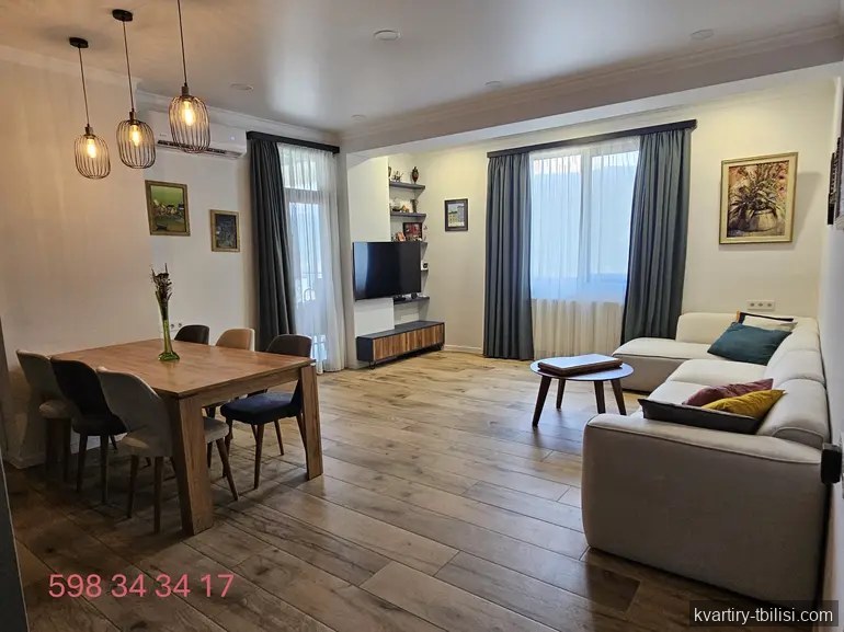 3-bedroom Apartment for sale in Saburtalo, Tbilisi, 96 sqm, floor 14/20 — 220 000 USD | Tbilisi Homes