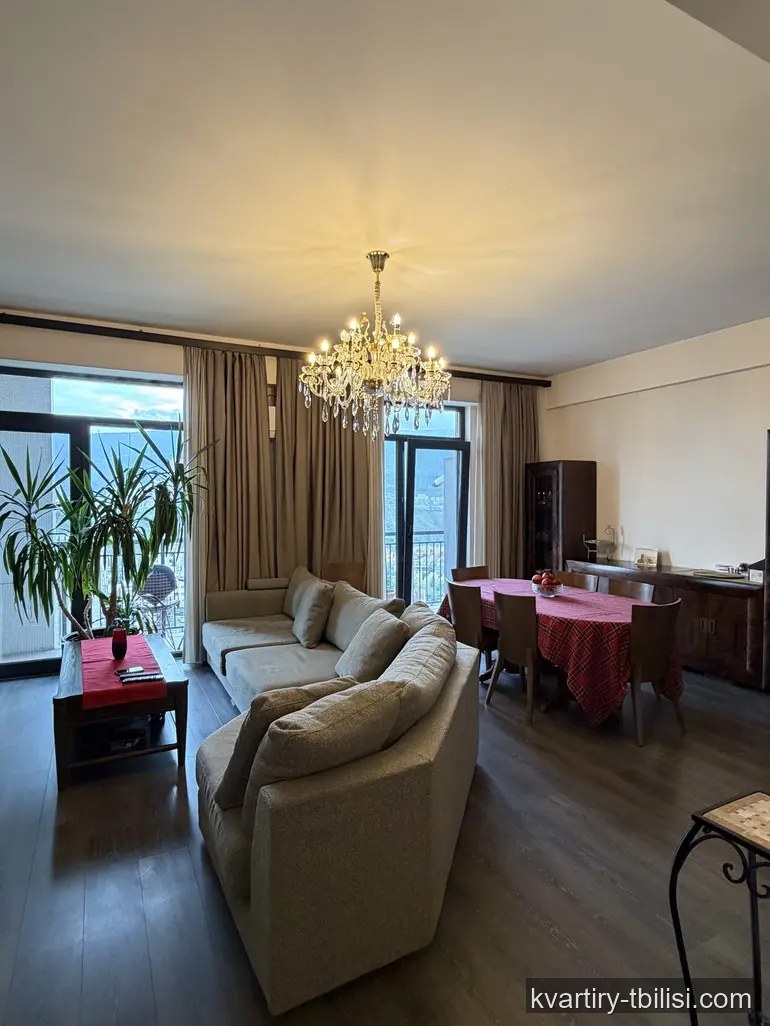 Трёхкомнатная квартира на Сабуртало — 2 000 USD/мес | Tbilisi Homes